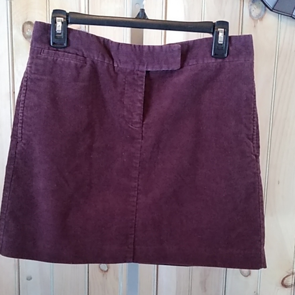 J. Crew Mini Skirt in Deep Plum